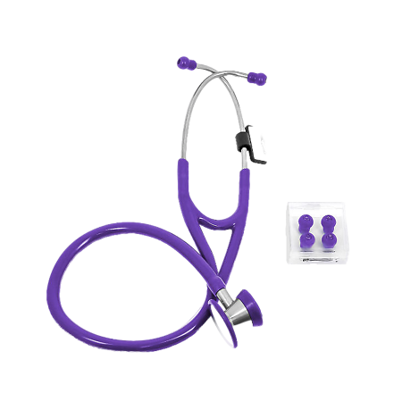 Стетоскоп Amrus 04-АМ420 Delux Master медицинский двухсторонний терапевтический фиолетовый 1 шт