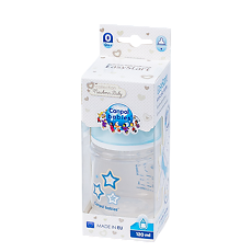 Купить Canpol Бутылочка PP EasyStart с широким горлышком антиколиковая 0+ Newborn baby голубая 120 мл 1 шт цена