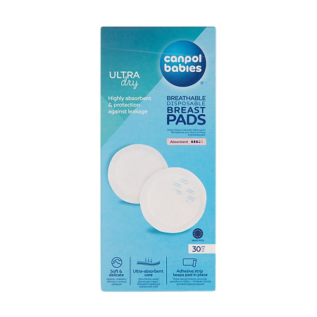 Изображение товара Canpol Вкладыши для бюстгальтера с клейкой полоской Стандарт 30 шт