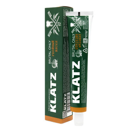Klatz Brutal Only Зубная паста для мужчин Убойный виски 75 мл 1 шт