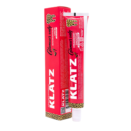 Klatz Glamour Only Зубная паста для девушек Земляничный смузи без фтора 75 мл 1 шт