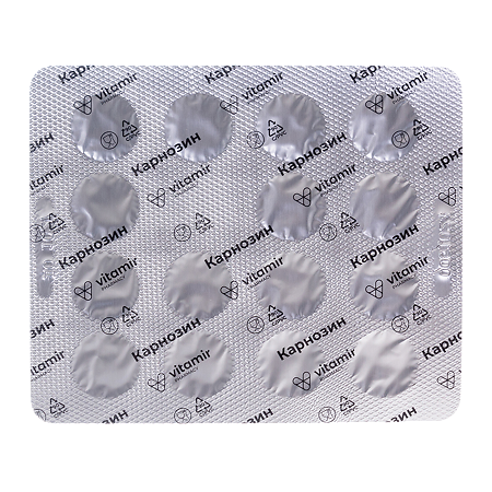 Карнозин 500 мг Витамир таблетки покрыт.об. массой 536 мг 30 шт