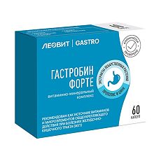 Купить Леовит Gastro Гастробин Форте капсулы по 0,5 г 60 шт цена