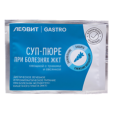 Изображение товара Леовит Gastro Суп-пюре при болезнях ЖКТ овощной с травами и овсянкой пакет 15 г 1 шт