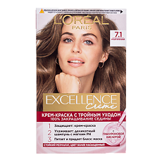 Изображение товара Loreal Paris Крем-краска для волос Excellence Creme 7.1 Русый пепельный 1 шт
