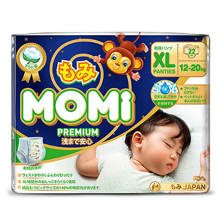 Momi Подгузники-трусики Premium Night XL 12-20 кг 22 шт