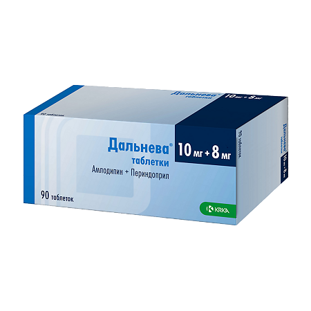Дальнева таблетки 10 мг+8 мг 90 шт