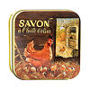 Мыло La Savonnerie de Nyons с вербеной в металлической коробке Курятник 100 г 1 шт