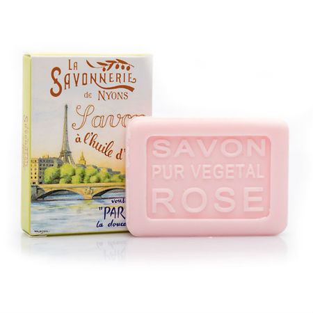 Мыло La Savonnerie de Nyons гостевое с розой Сена 25 г 1 шт