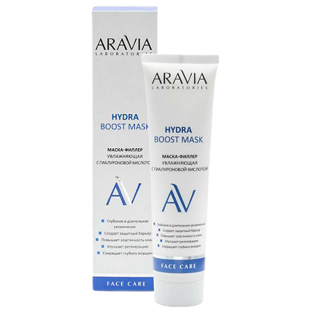 Изображение товара Aravia Laboratories Маска-филлер для лица увлажняющая с гиалуроновой кислотой Hydra Boost Mask 100 мл 1 шт