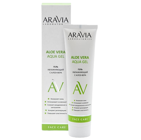 Изображение товара Aravia Laboratories Гель для лица увлажняющий с алоэ-вера Aloe Vera Aqua Gel 100 мл 1 шт