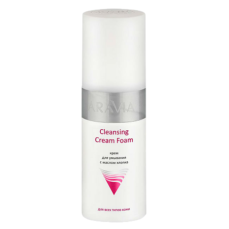 Изображение товара Aravia Professional Крем для умывания с маслом хлопка Cleansing Cream Foam 150 мл 1 шт