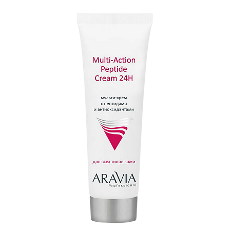 Изображение товара Aravia Professional Мульти-крем для лица с пептидами и антиоксидантным комплексом Multi-Action Peptide Cream 50 мл 1 шт