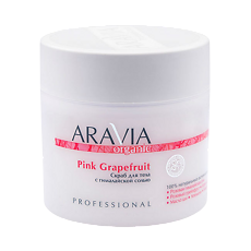 Купить Aravia Organic Скраб для тела с гималайской солью Pink Grapefruit 300 мл 1 шт цена