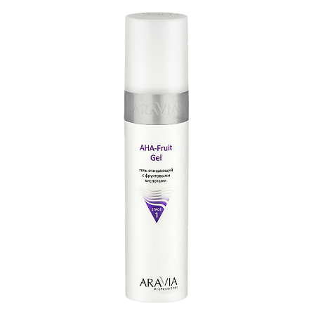 Изображение товара Aravia Professional Гель очищающий с фруктовыми кислотами AHA Fruit Gel 250 мл 1 шт