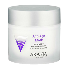 Купить Aravia Professional Крем-маска для шеи и декольте омолаживающая Anti-Age Mask 300 мл 1 шт цена
