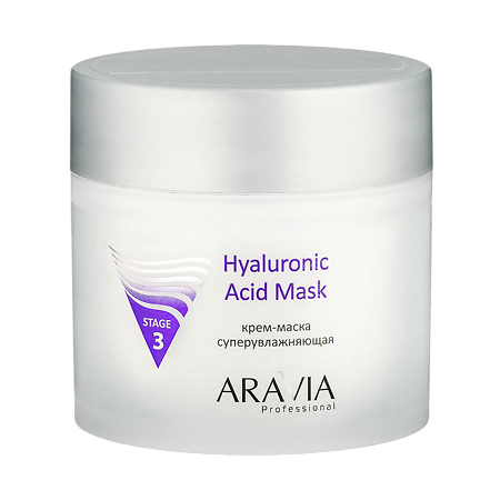 Изображение товара Aravia Professional Крем-маска для лица суперувлажняющая Hyaluronic Acid Mask 300 мл 1 шт