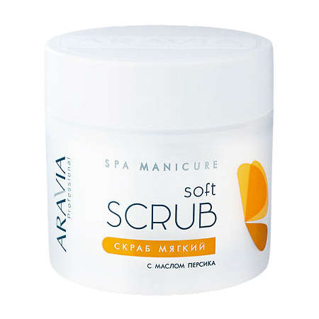Aravia Professional Скраб для тела мягкий с маслом персика 300 мл 1 шт