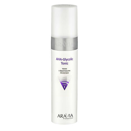 Изображение товара Aravia Professional Тоник для лица с фруктовыми кислотами AHA Glycolic Tonic 250 мл 1 шт