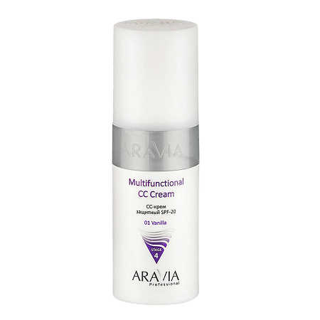Изображение товара Aravia Professional CC-Крем для лица защитный Multifunctional CC Cream тон 01 SPF20 150 мл 1 шт