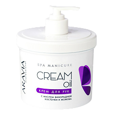 Купить Aravia Professional Крем для рук с маслом виноградной косточки и жожоба Cream Oil 550 мл 1 шт цена