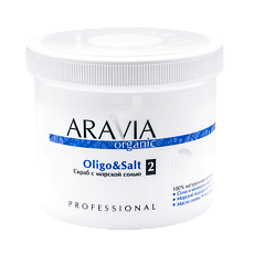 Купить Aravia Professional Cкраб с морской солью Scrub Oligo&Salt 550 мл 1 шт цена