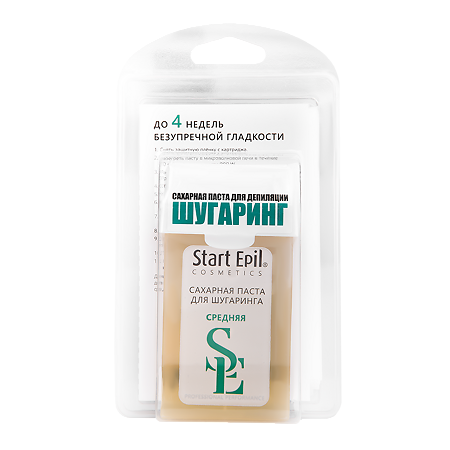 Aravia Start Epil Набор для шугаринга сахарная паста в картридже Средняя  и полоски для депиляции 100 г 1 шт