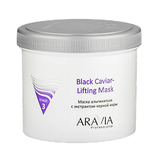 Купить Aravia Professional Маска альгинатная для лица с экстрактом черной икры Black Caviar-Lifting 550 мл 1 шт цена
