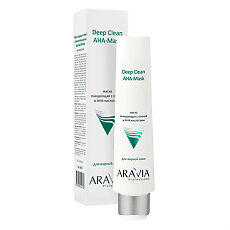 Купить Aravia Professional Маска для лица очищающая с глиной и AHA-кислотами для лица Deep Clean AHA-Mask 100 мл 1 шт цена