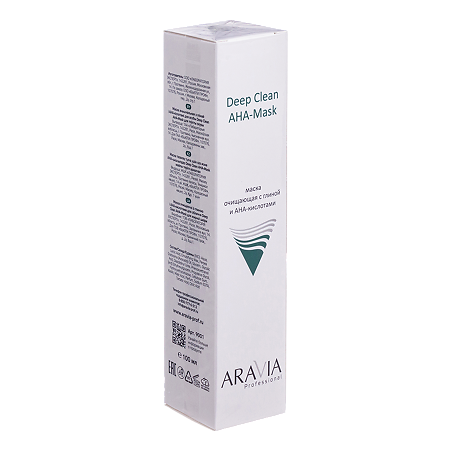 Aravia Professional Маска для лица очищающая с глиной и AHA-кислотами для лица Deep Clean AHA-Mask 100 мл 1 шт