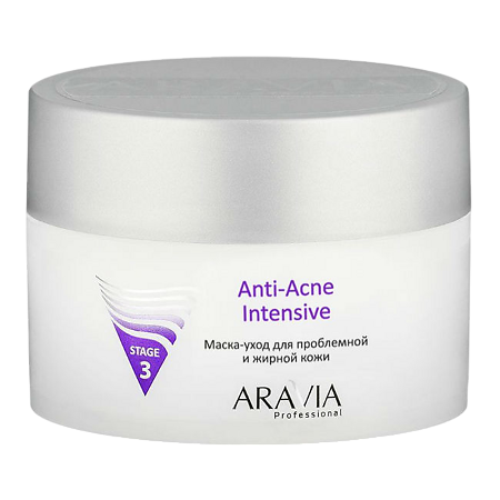 Изображение товара Aravia Professional Маска-уход для проблемной и жирной кожи лица Anti-Acne Intensive 150 мл 1 шт
