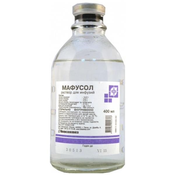 Мафусол раствор для инфузий фл 400 мл - , цена и отзывы, Мафусол .