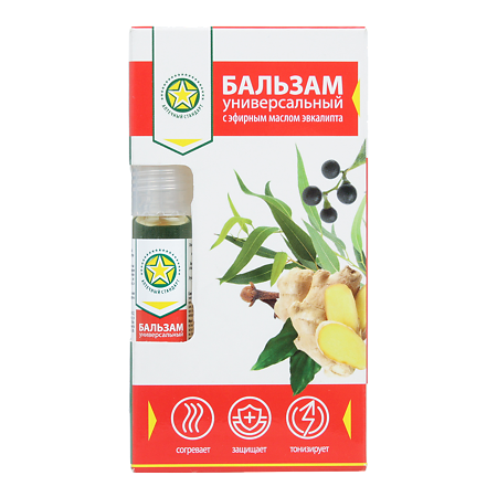 Бальзам универсальный с эфирным маслом эвкалипта 7 мл 1 шт