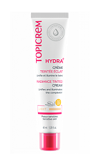 Купить Топикрем Hydra+ Тональный крем с эффектом сияния Light 40 мл 1 шт цена