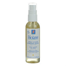 Купить Biolane Нежное миндальное масло-спрей с витамином Е для детей с первых дней жизни 75 мл 1 шт цена