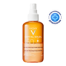 Купить Vichy Capital Soleil Protective Water Tan Спрей двухфазный активатор SPF50 200 мл 1 шт цена