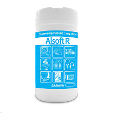 Купить Saraya Alsoft R Дезинфицирующие салфетки антисептик овальная туба 180 шт цена