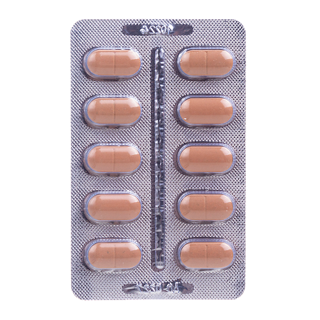 Диоридинвел таблетки покрыт.плен.об. 50 мг+450 мг 30 шт