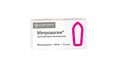 Изображение товара Метровагин суппозитории вагинальные 500 мг 10 шт