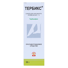 Купить Тербикс спрей для наружного применения 1 % 30 г 1 шт цена