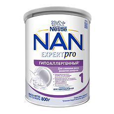 Изображение товара NAN ExpertPro 1 Гипоаллергенный Сухая смесь с рождения 800 г 1 шт
