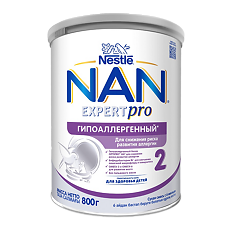 Купить NAN ExpertPro 2 Гипоаллергенный Сухая смесь с 6 мес 800 г 1 шт цена