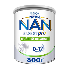 Изображение товара NAN Тройной комфорт Сухая смесь с рождения 800 г 1 шт