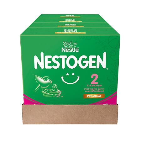 Nestogen 2 Premium Сухая молочная смесь с 6 мес 1050 г (3x350 г) 1 уп