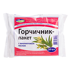 Купить Горчичник-пакет с эвкалиптовым маслом 20 шт цена