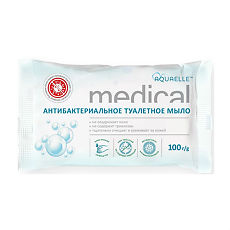 Купить Мыло антибактериальное Aquaelle Medical антисептик 100 г 1 шт цена