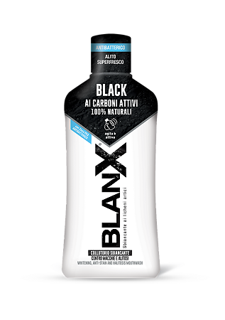 Blanx Ополаскиватель Black Charcoal с черным углем 500 мл 1 шт