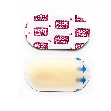 Foot Expert Гидроколлоидный пластырь от влажных мозолей 2,2 х 4,1 см 8 шт