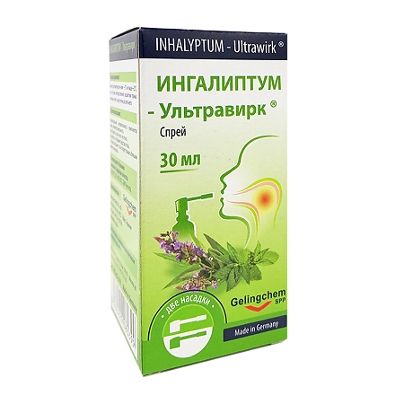 Ингалиптум-Ультравирк спрей средство гигиены полости рта 30 мл 1 шт