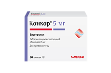 Изображение товара Конкор таблетки покрыт.плен.об. 5 мг 50 шт